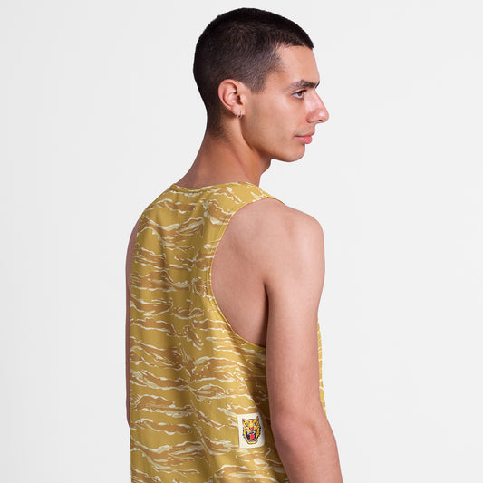 レースシングレット SM30005c1064 Tiger Combat Singlet - Yellowcamo [メンズ]