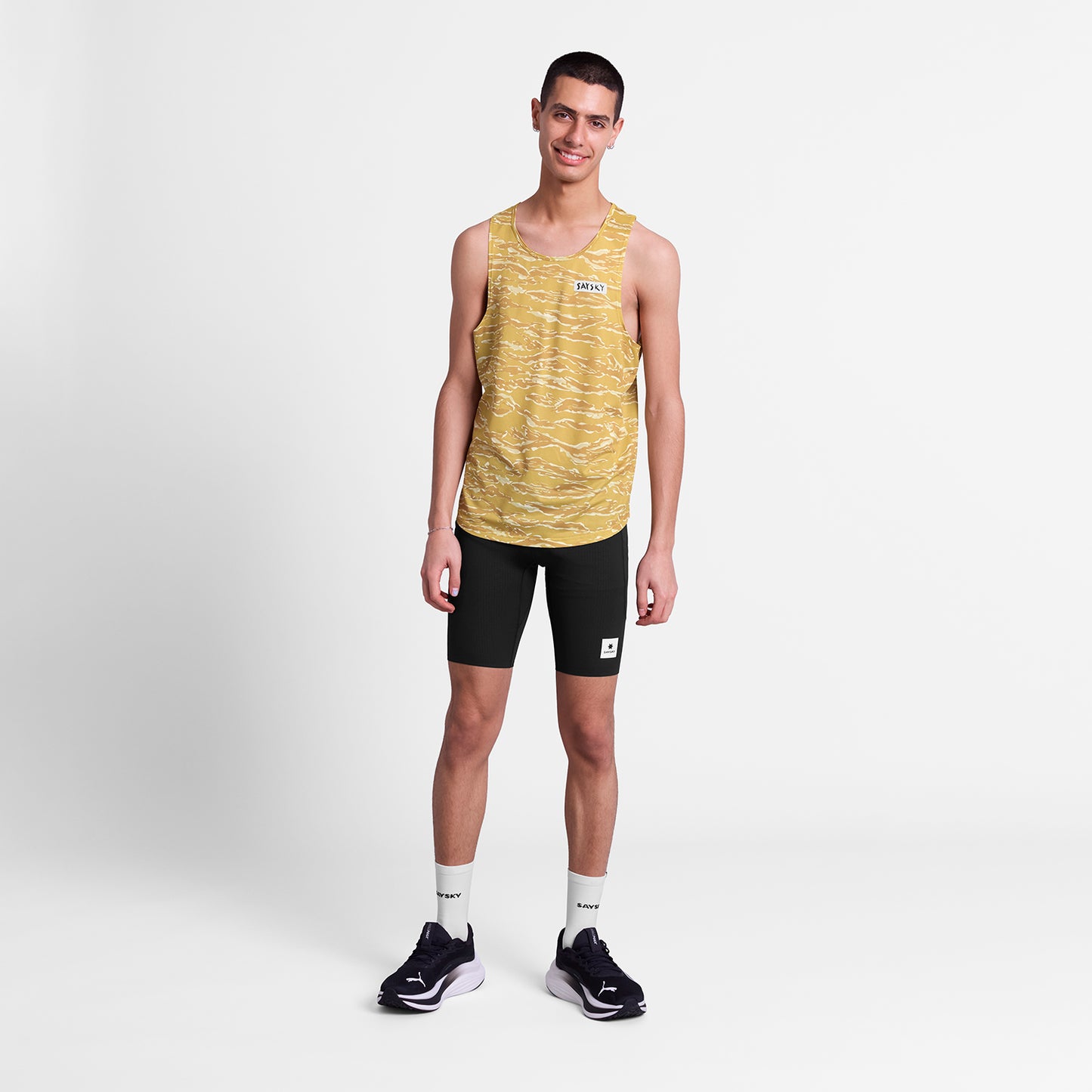 レースシングレット SM30005c1064 Tiger Combat Singlet - Yellowcamo [メンズ]