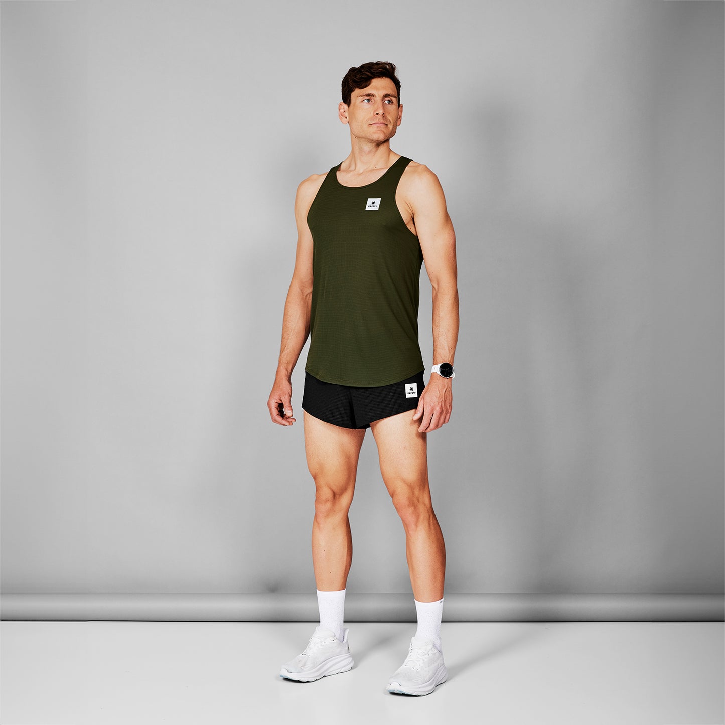 レースシングレット SM30008c301 Clean Flow Singlet - Green [メンズ]