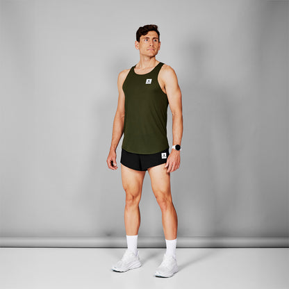 レースシングレット SM30008c301 Clean Flow Singlet - Green [メンズ]