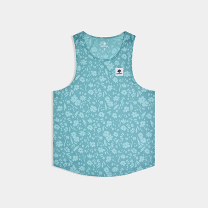 レースシングレット SM30011c1066 Flower Combat Singlet - Lightblueflower [メンズ]
