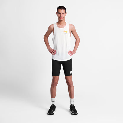 レースシングレット SM30013c101 Flower Combat Singlet - White [メンズ]