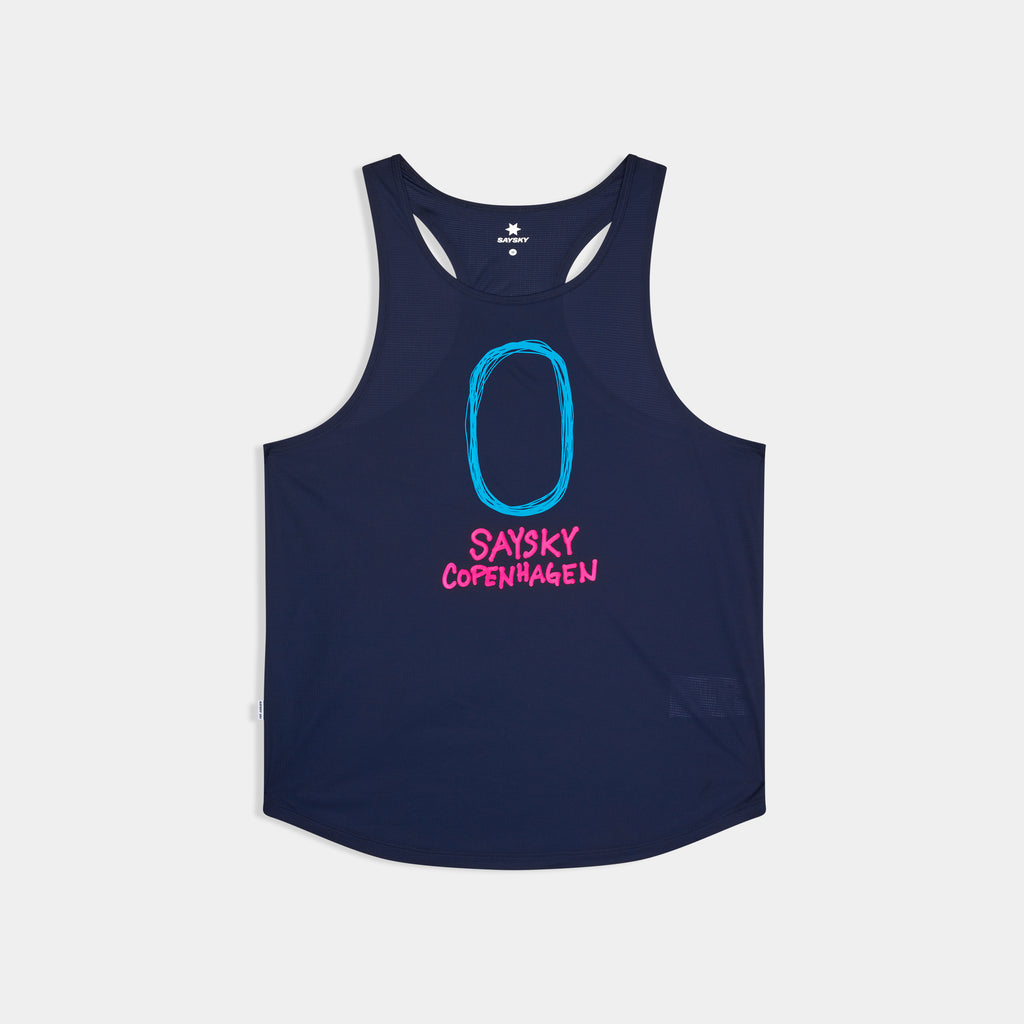 レースシングレット SM30019c201 Statement Flow Singlet - Blue [メンズ]