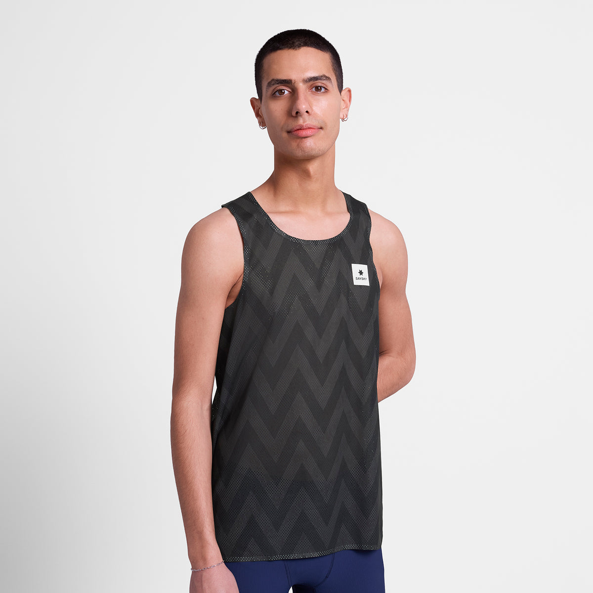 レースシングレット SM30022c1062 Zig Zag Flow Air Singlet - Blackzigzag [メンズ]