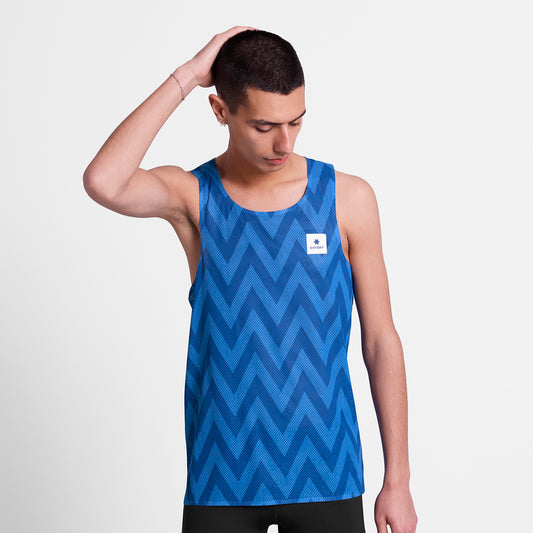 レースシングレット SM30022c1063 Zig Zag Flow Air Singlet - Bluezigzag [メンズ]