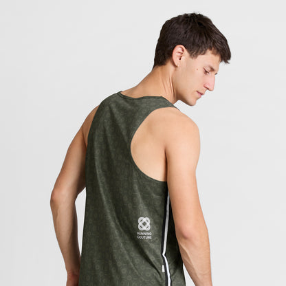 レースシングレット SM30025c1079 Couture Combat Singlet - Green Aop [メンズ]