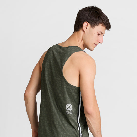 レースシングレット SM30025c1079 Couture Combat Singlet - Green Aop [メンズ]