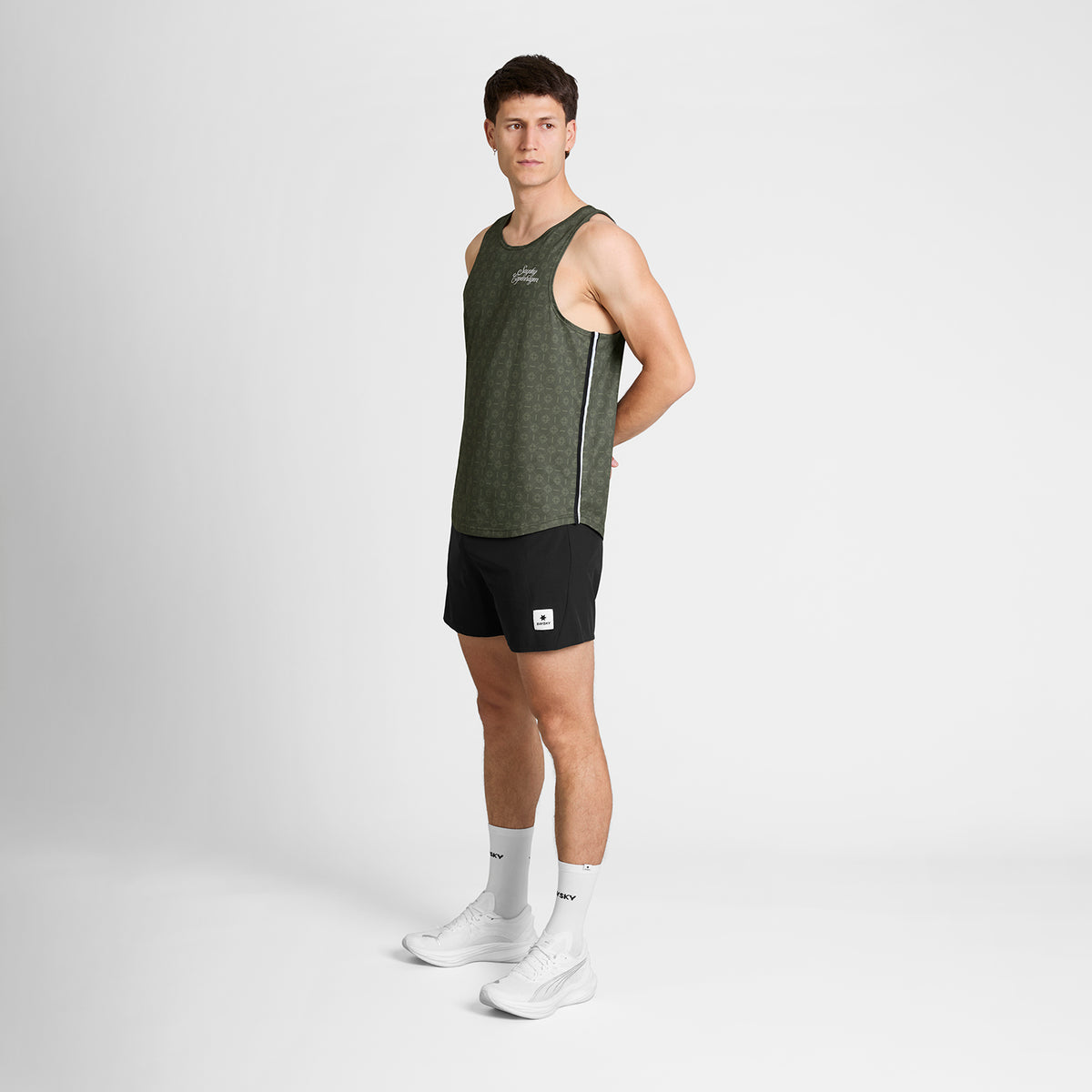 レースシングレット SM30025c1079 Couture Combat Singlet - Green Aop [メンズ]