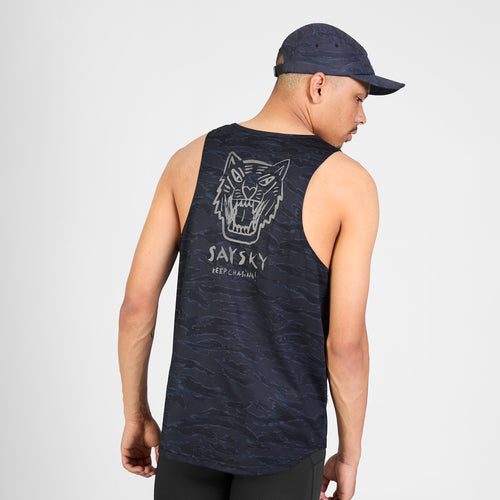 レースシングレット SM30027c1080 Tiger Combat Singlet - Black Camo [メンズ]