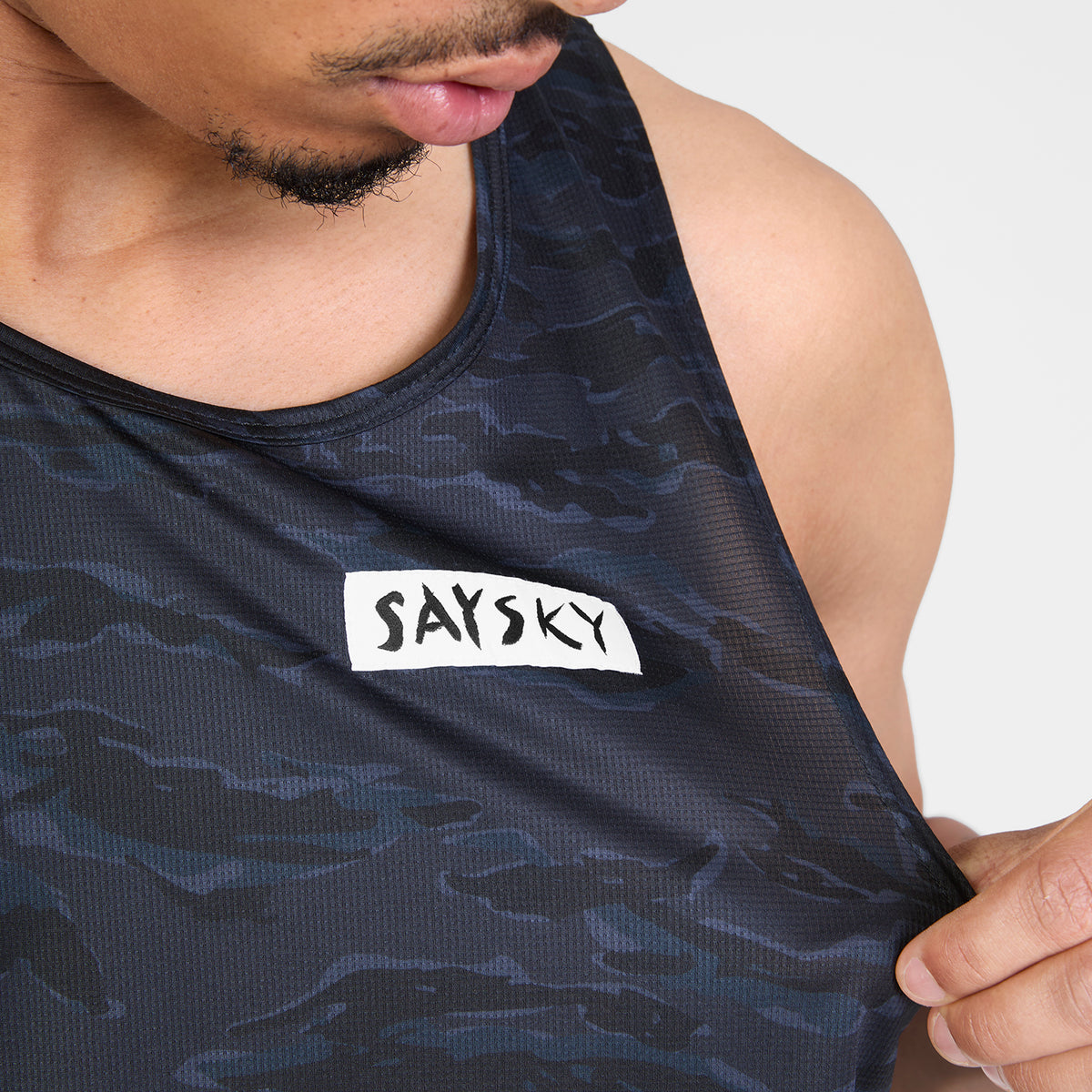 レースシングレット SM30027c1080 Tiger Combat Singlet - Black Camo [メンズ]