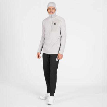 ランニングフリース SM35001c610 Combat Half Zip Fleece Hoodie - Grey [メンズ]