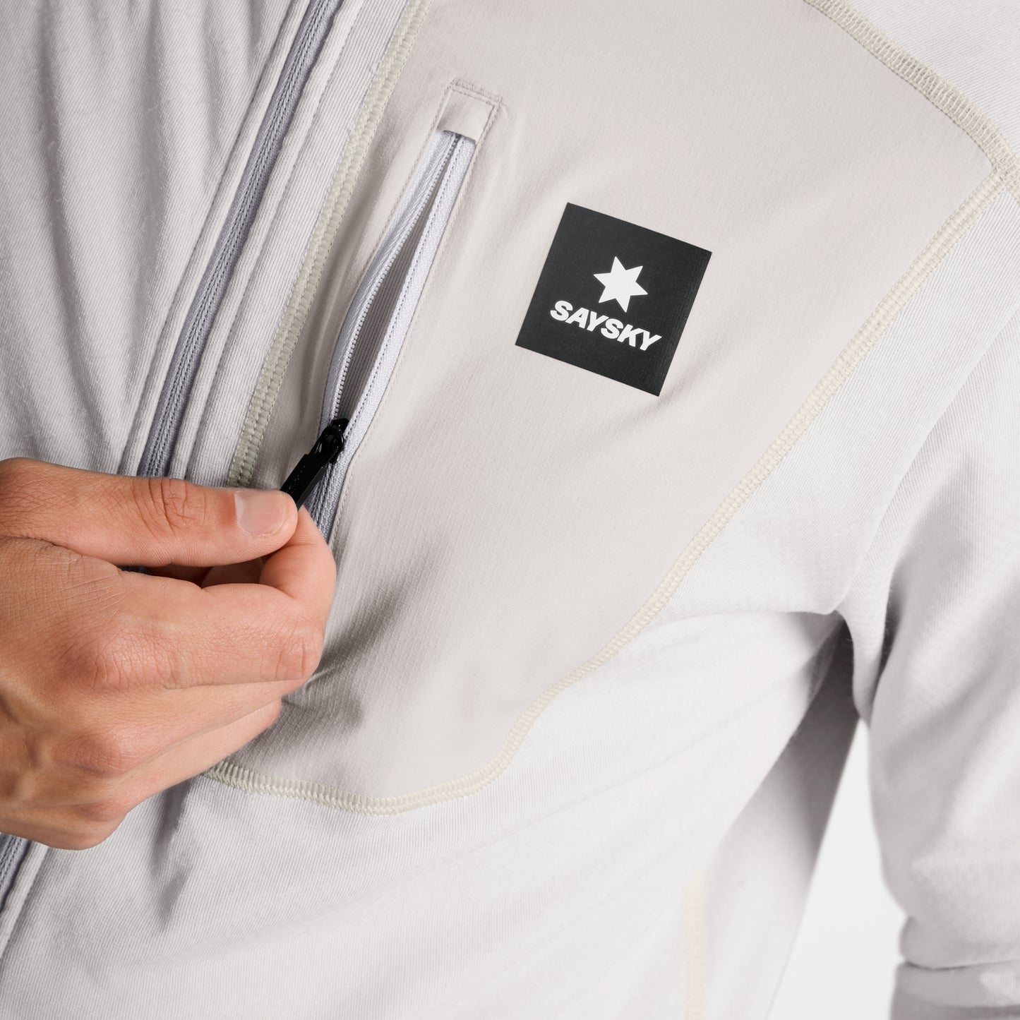 ランニングフリース SM35001c610 Combat Half Zip Fleece Hoodie - Grey [メンズ]