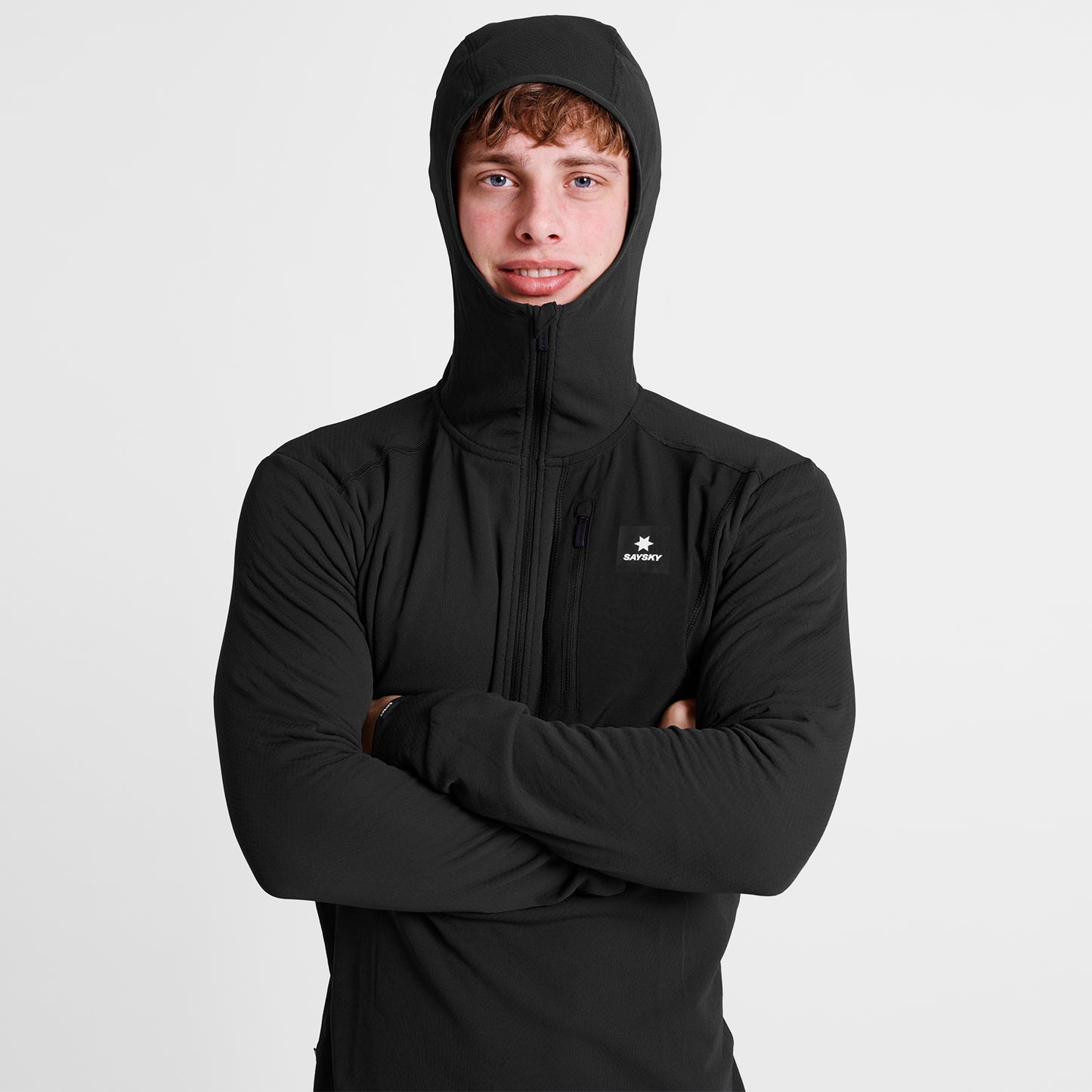 フリース SM35001c901 Combat Half Zip Fleece Hoodie - Black [メンズ]