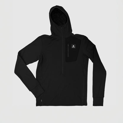 フリース SM35001c901 Combat Half Zip Fleece Hoodie - Black [メンズ]
