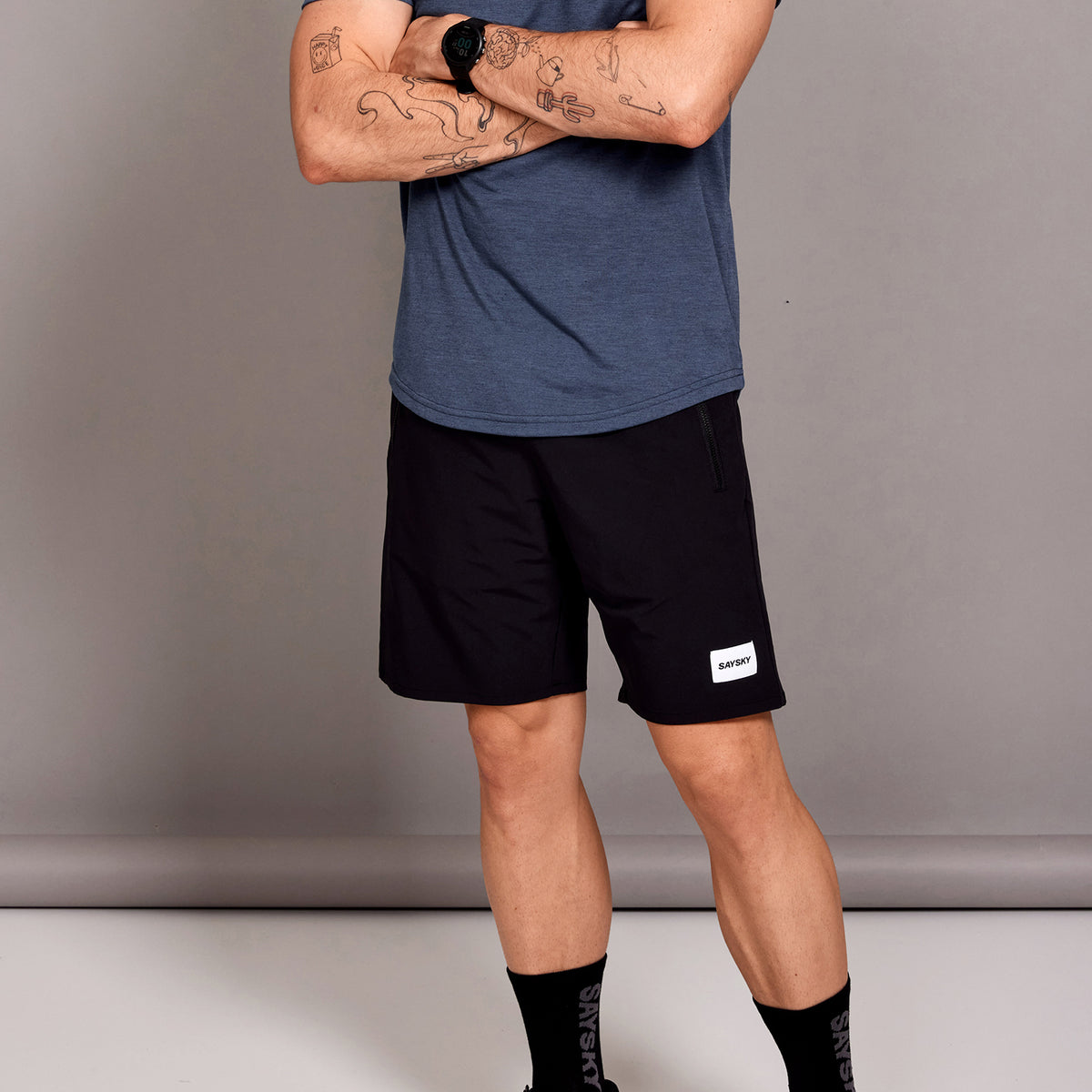 モーションショーツ SM40001c901 Motion Shorts 8inch - Black [メンズ]