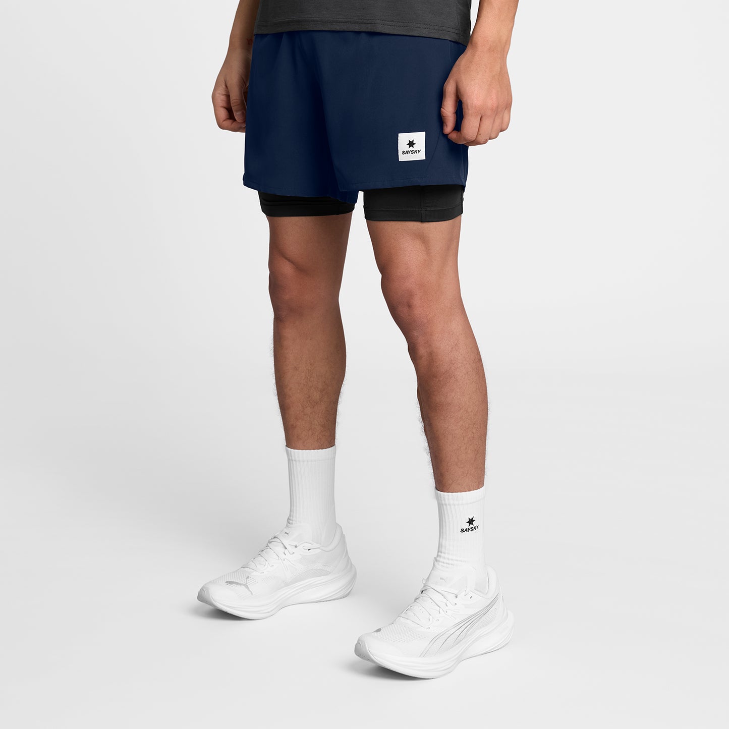 ランニングショーツ SM40002c201 Pace 2-in-1 Shorts 5`` - Blue [メンズ]