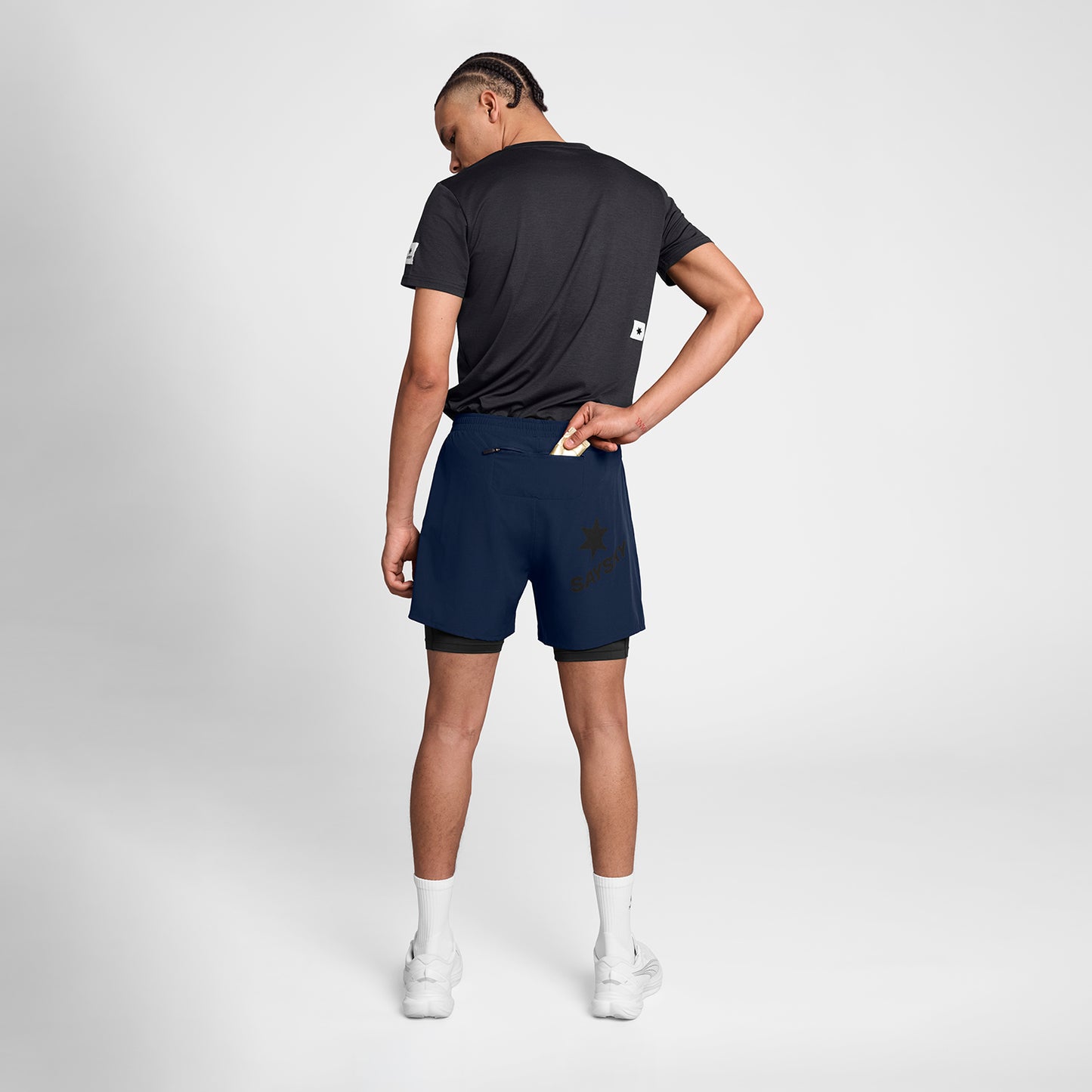 ランニングショーツ SM40002c201 Pace 2-in-1 Shorts 5`` - Blue [メンズ]