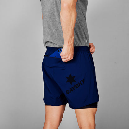 ランニングショーツ SM40002c201 Pace 2-in-1 Shorts 5`` - Blue [メンズ]