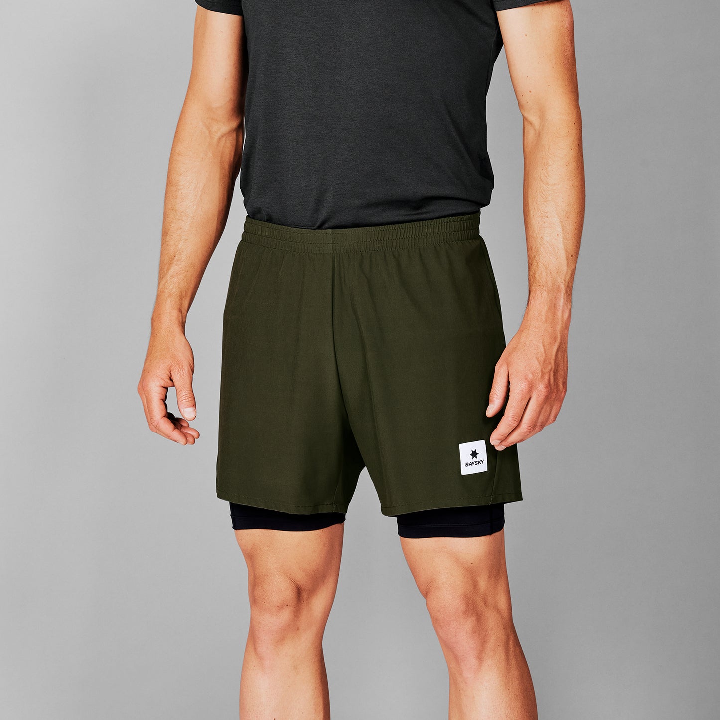 ランニングショーツ SM40002c301 Pace 2-in-1 Shorts 5`` - Green [メンズ]
