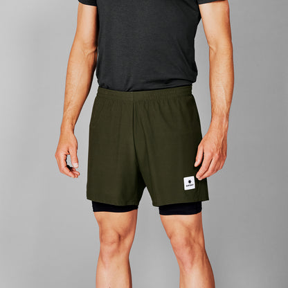 ランニングショーツ SM40002c301 Pace 2-in-1 Shorts 5`` - Green [メンズ]