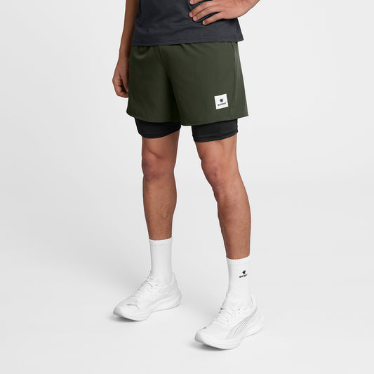 ランニングショーツ SM40002c301 Pace 2-in-1 Shorts 5`` - Green [メンズ]