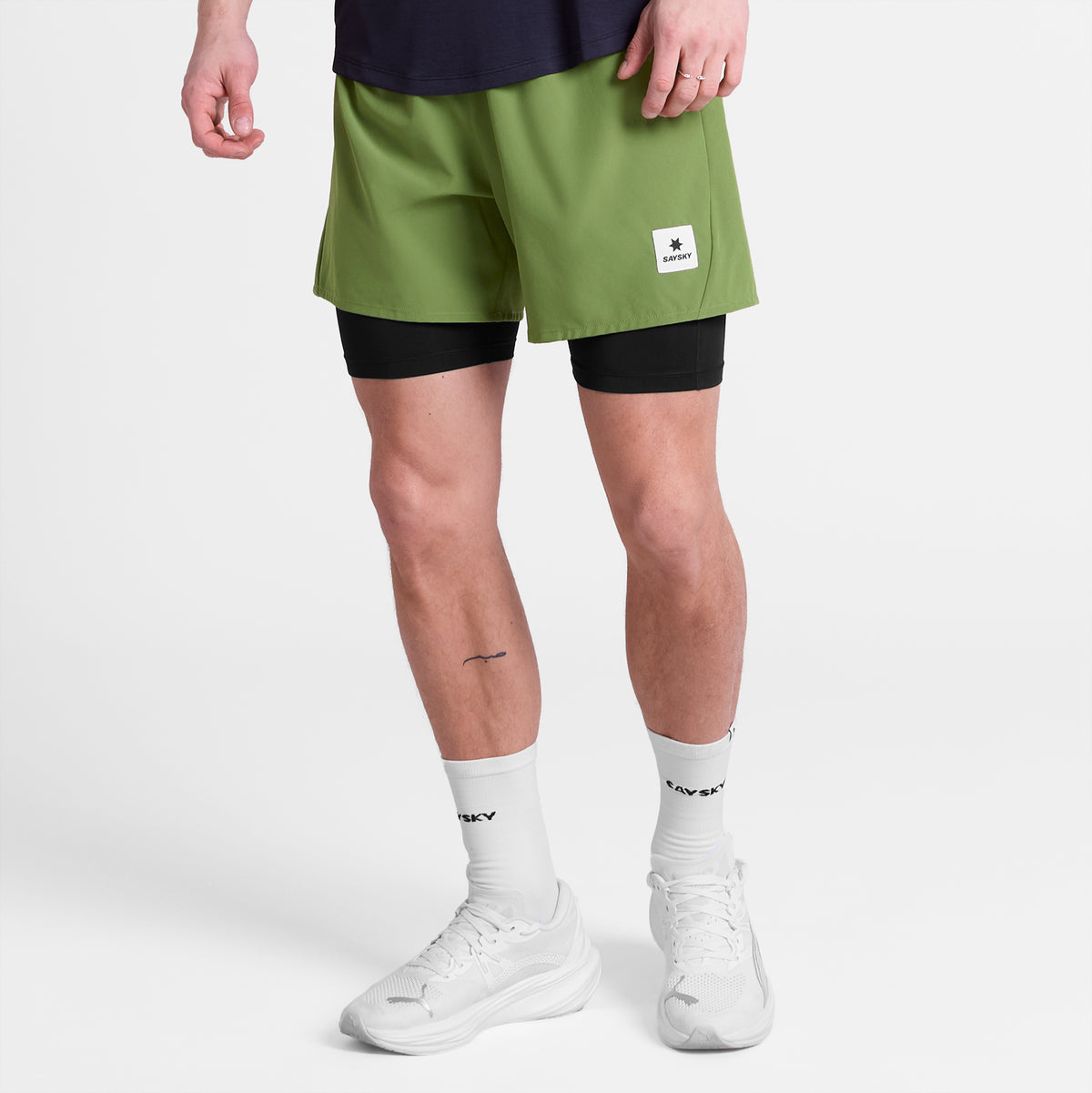 ランニングショーツ SM40002c320 Pace 2-in-1 Shorts 5inch - Green [メンズ]