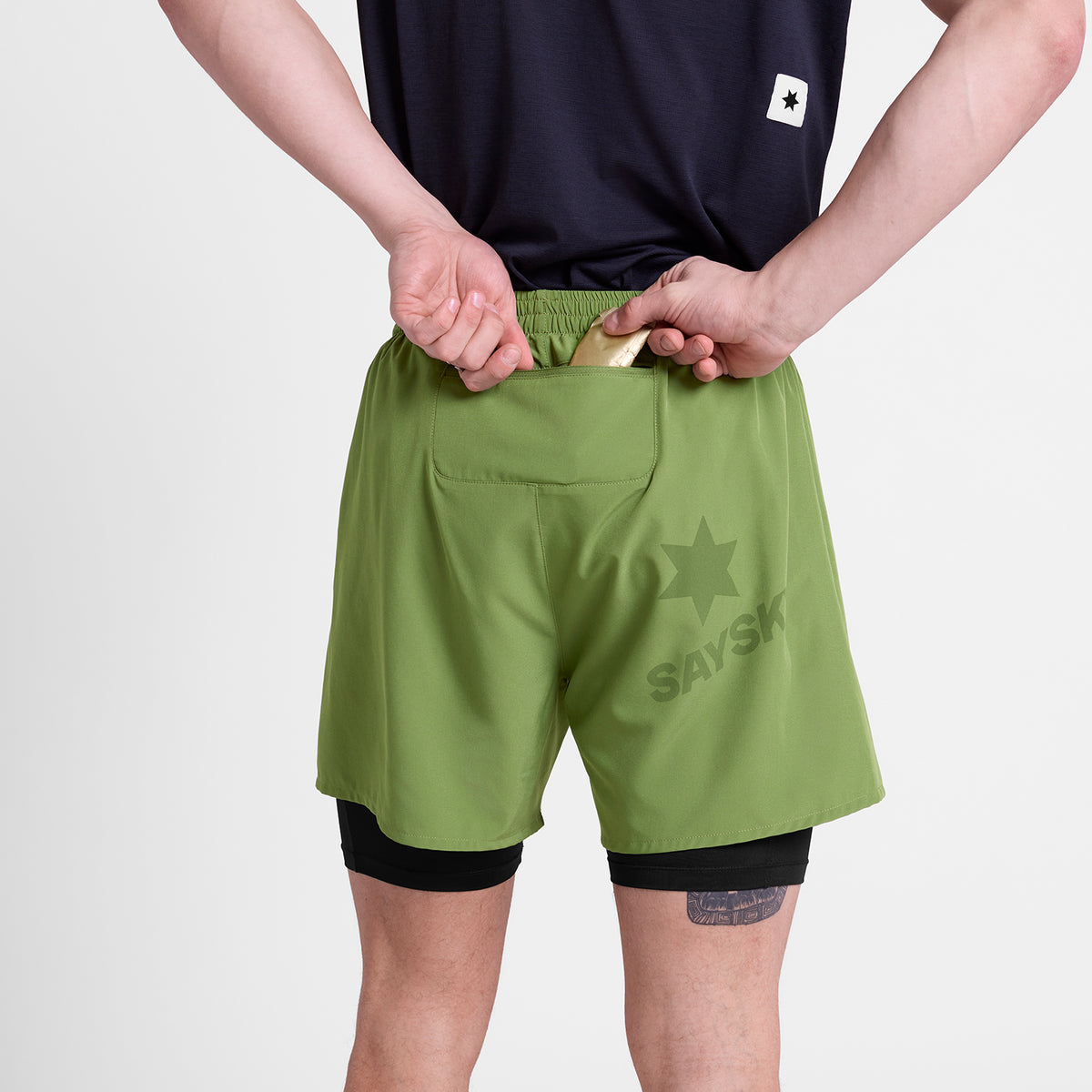 ランニングショーツ SM40002c320 Pace 2-in-1 Shorts 5inch - Green [メンズ]