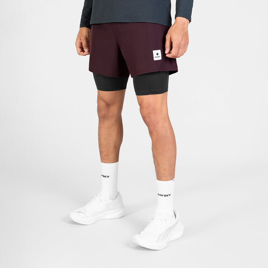 ランニングショーツ SM40002c512 Pace 2-in-1 Shorts 5inch - Burgundy [メンズ]