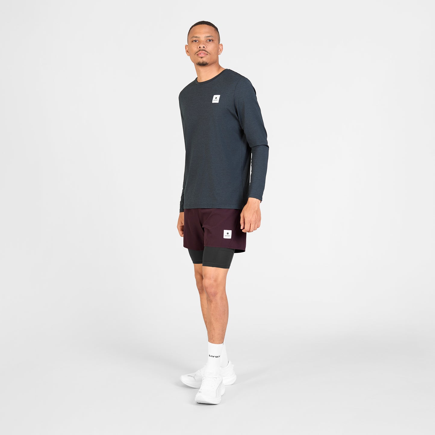 ランニングショーツ SM40002c512 Pace 2-in-1 Shorts 5inch - Burgundy [メンズ]
