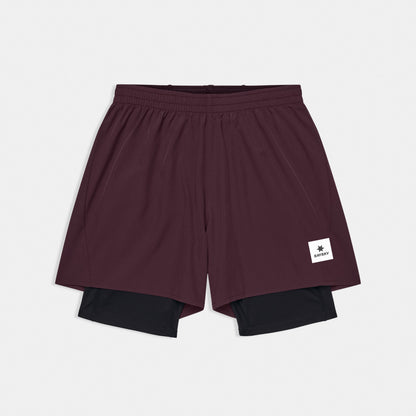 ランニングショーツ SM40002c512 Pace 2-in-1 Shorts 5inch - Burgundy [メンズ]