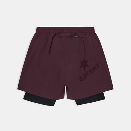 ランニングショーツ SM40002c512 Pace 2-in-1 Shorts 5inch - Burgundy [メンズ]