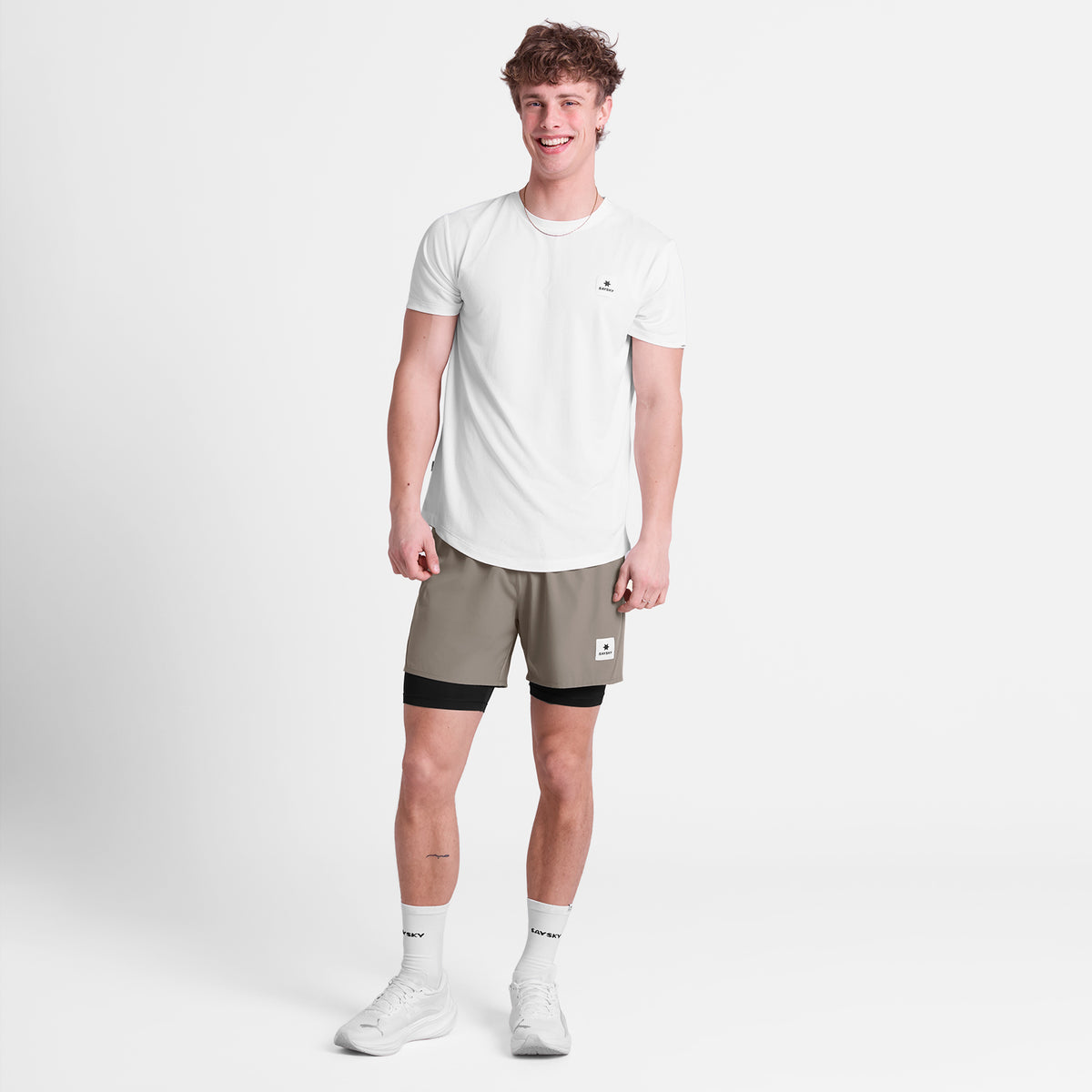 ランニングショーツ SM40002c714 Pace 2-in-1 Shorts 5inch - Taupe [メンズ]