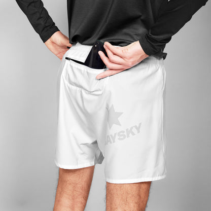 ランニングショーツ SM40003c101 Pace Shorts 5`` - White [メンズ]