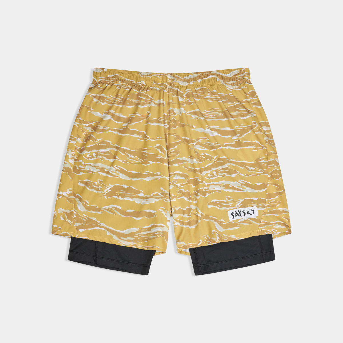 ランニングショーツ SM40007c1064 Tiger Pace 2-in-1 Shorts 5inch - Yellowcamo [メンズ]