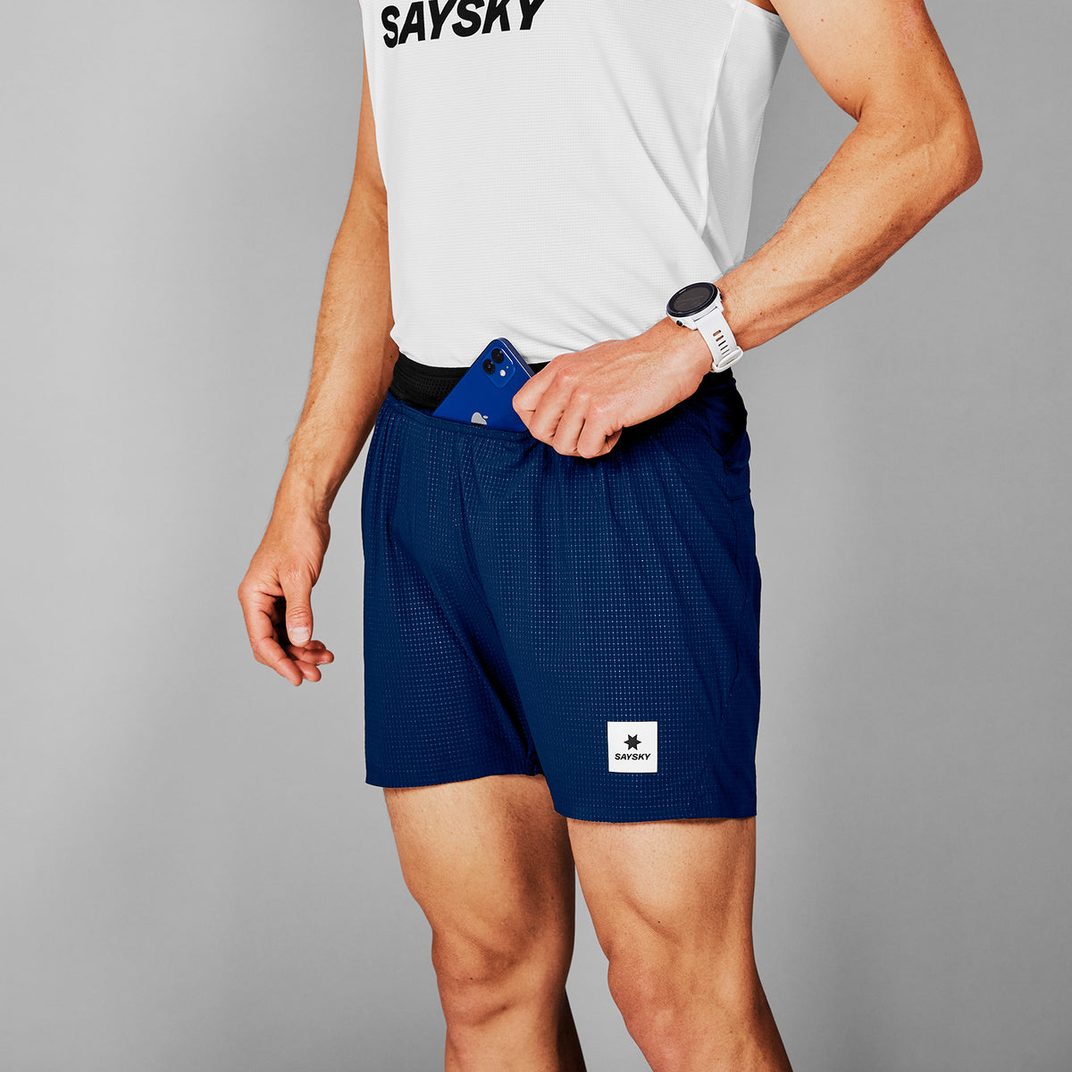 ランニングショーツ SM40009c201 Flow Shorts 5inch - Blue [メンズ]