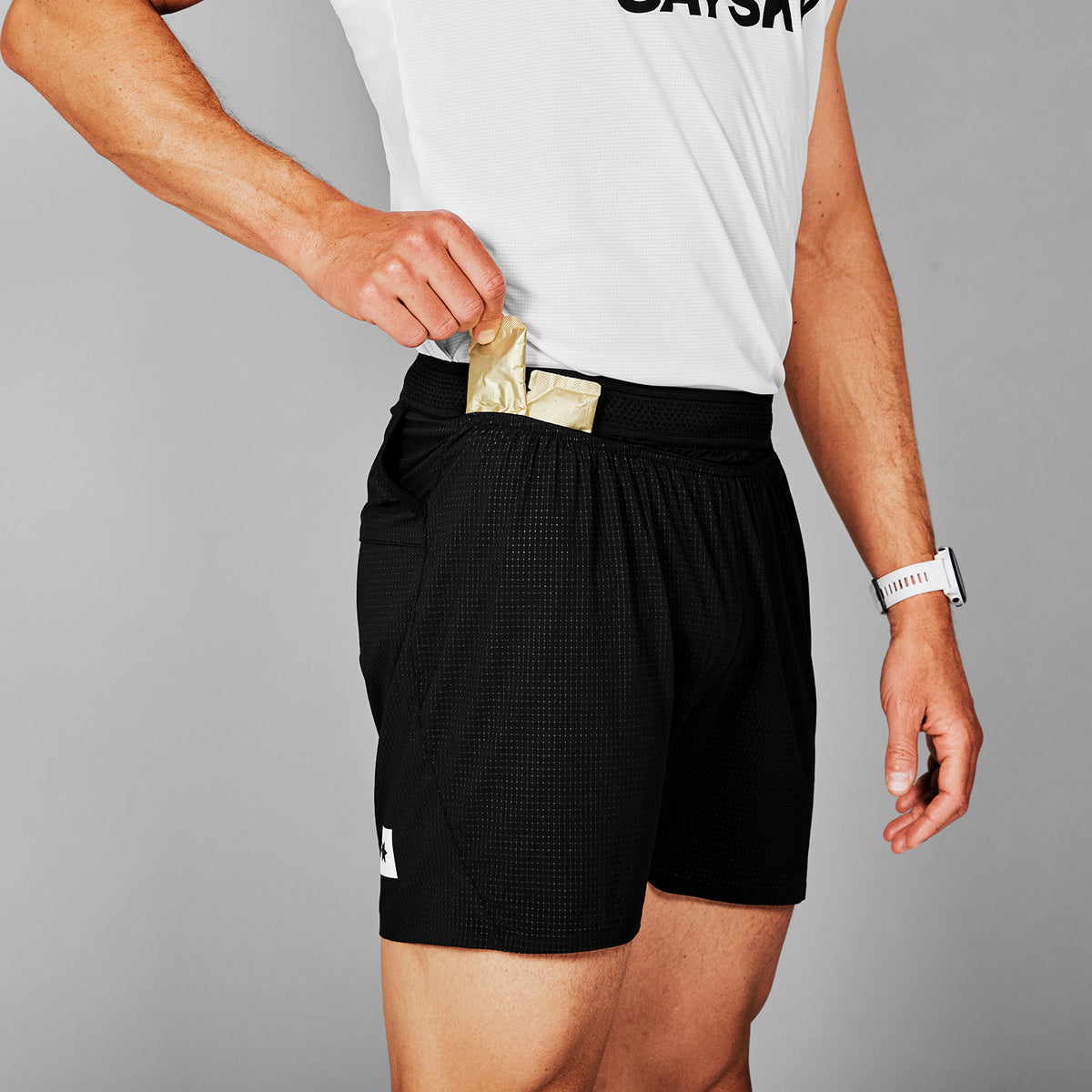 ランニングショーツ SM40009c901 Flow Shorts 5inch - Black [メンズ]