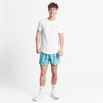 ランニングショーツ SM40011c1066 Flower Pace Shorts 5`` - Lightblueflower [メンズ]