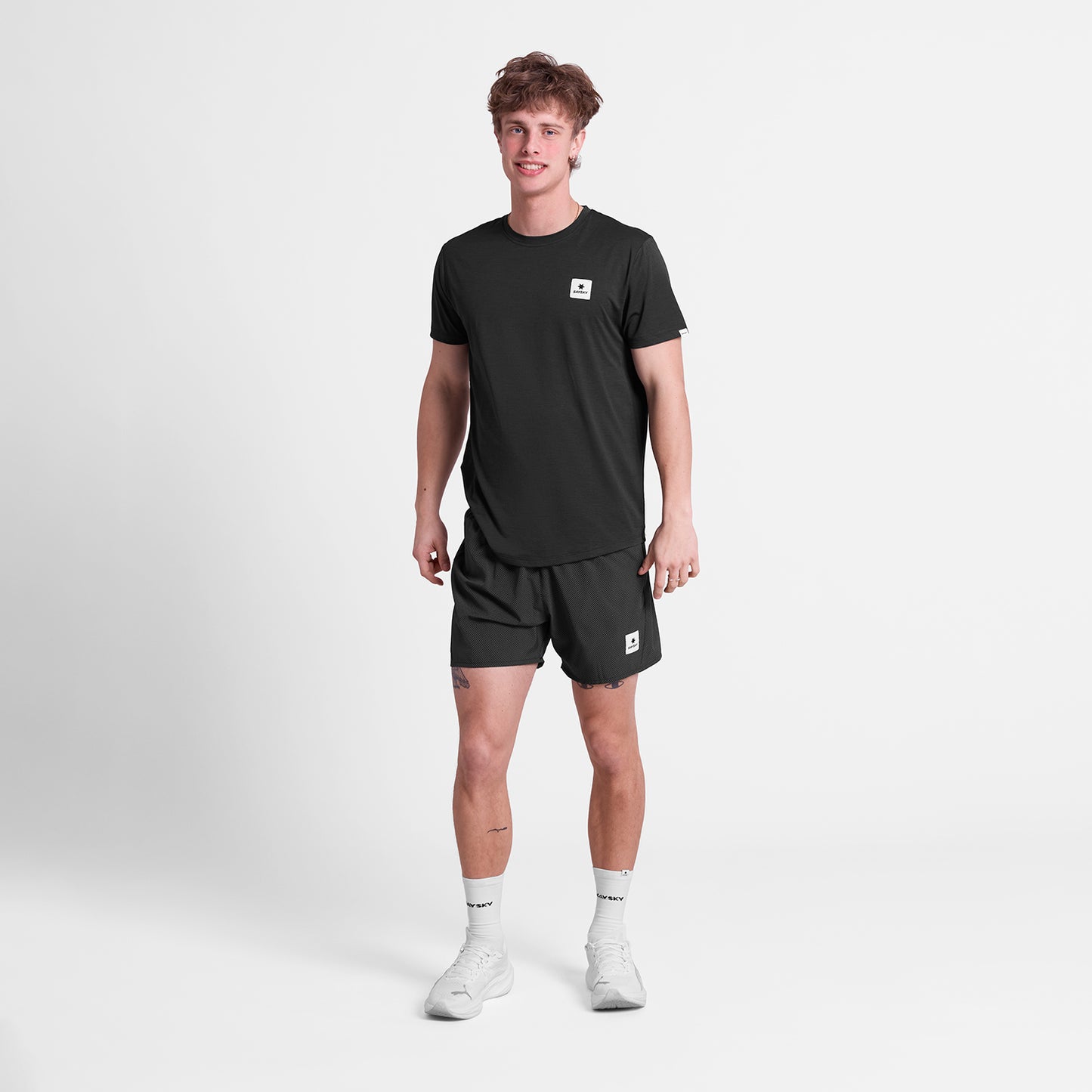 ランニングショーツ SM40014c1062 Zig Zag Pace Shorts 5`` - Blackzigzag [メンズ]