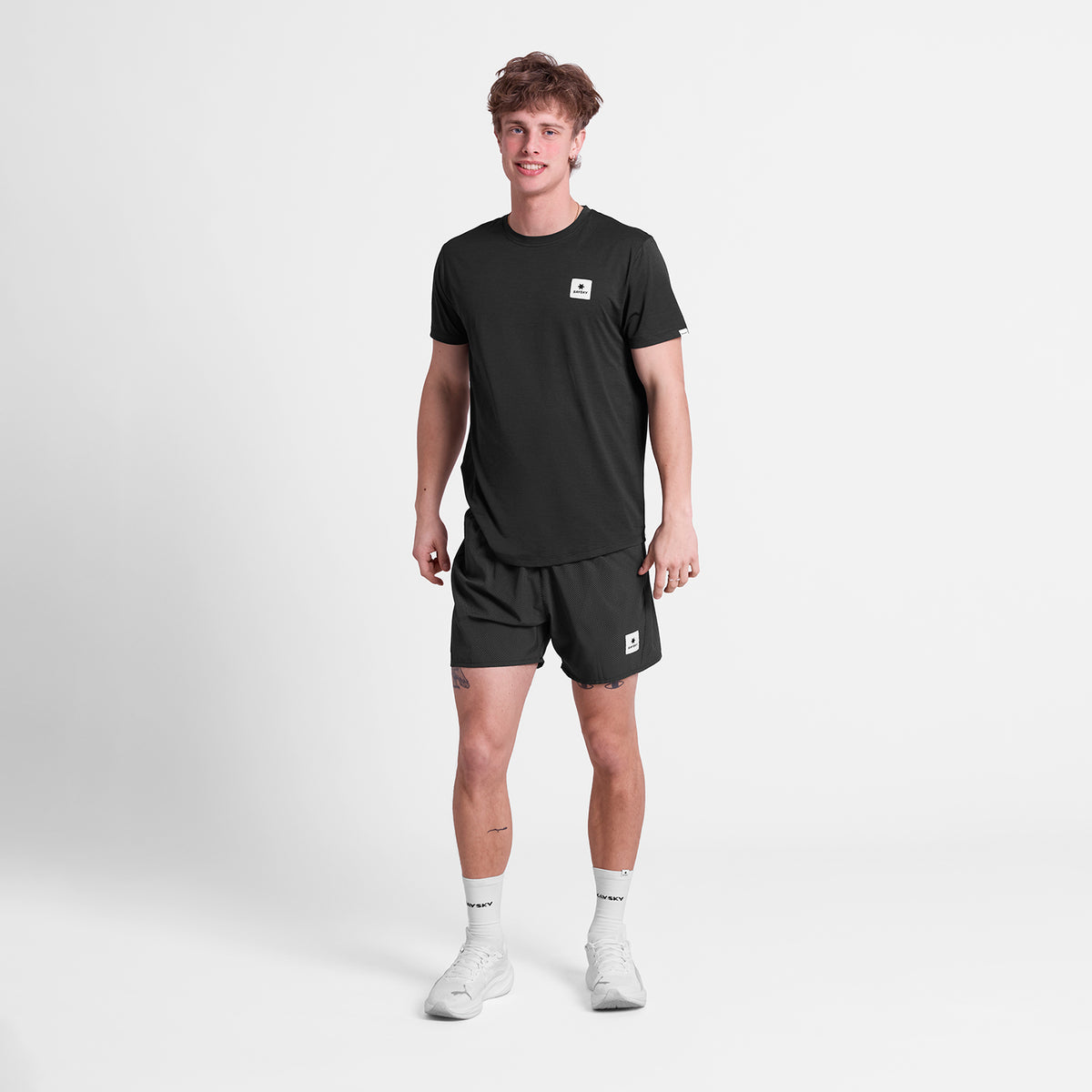 ランニングショーツ SM40014c1062 Zig Zag Pace Shorts 5inch - Blackzigzag [メンズ]