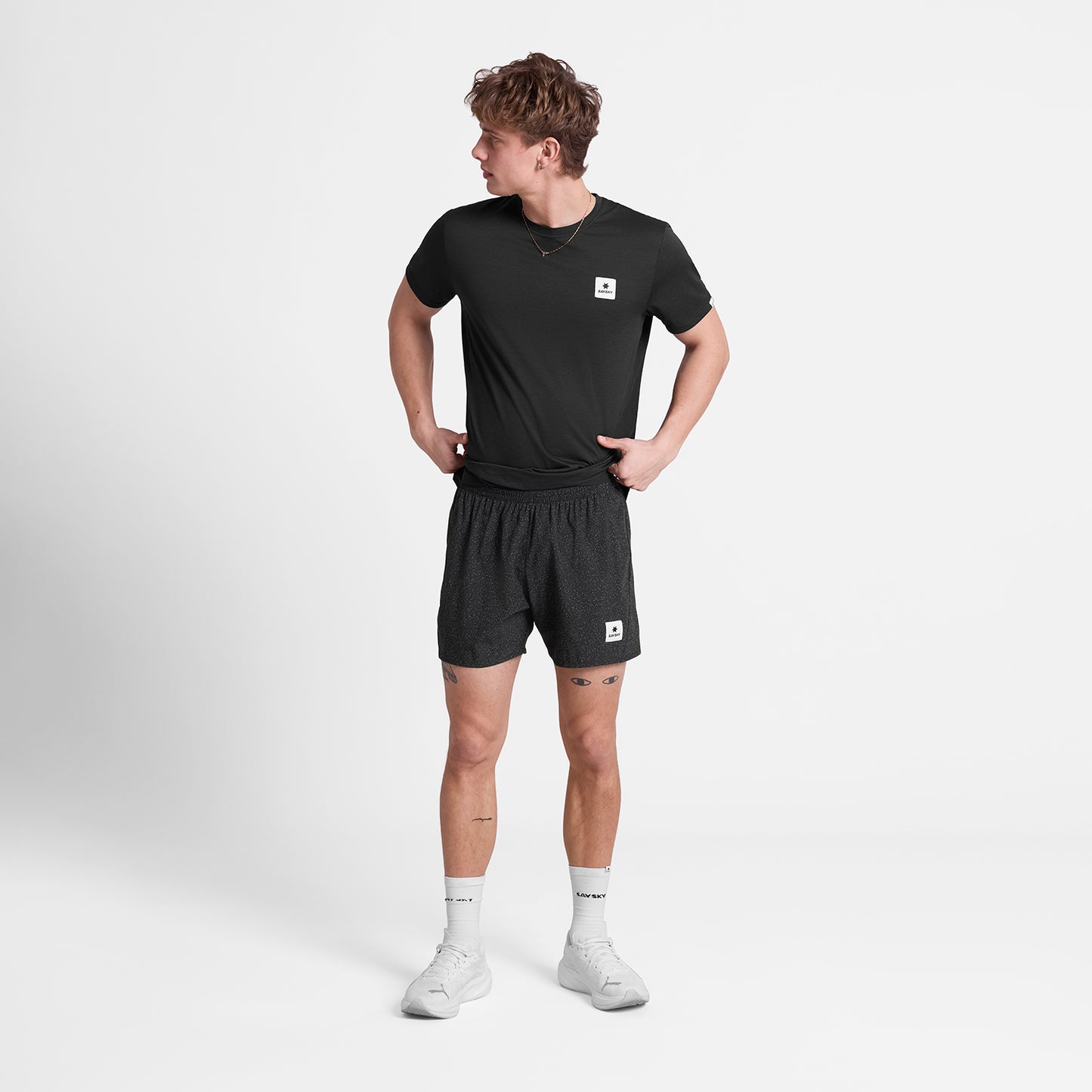 ランニングショーツ SM40015c1072 Universe Pace Shorts 5`` - Blackuniverse [メンズ]