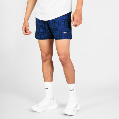 ランニングショーツ SM40017c1077 Checker Pace Shorts 5inch - Blue Checker [メンズ]