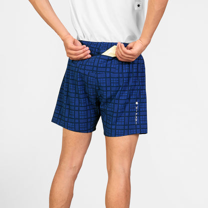 ランニングショーツ SM40017c1077 Checker Pace Shorts 5inch - Blue Checker [メンズ]