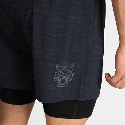 ランニングショーツ SM40019c1080 Tiger Pace 2-in-1 Shorts 5inch - Black Camo [メンズ]