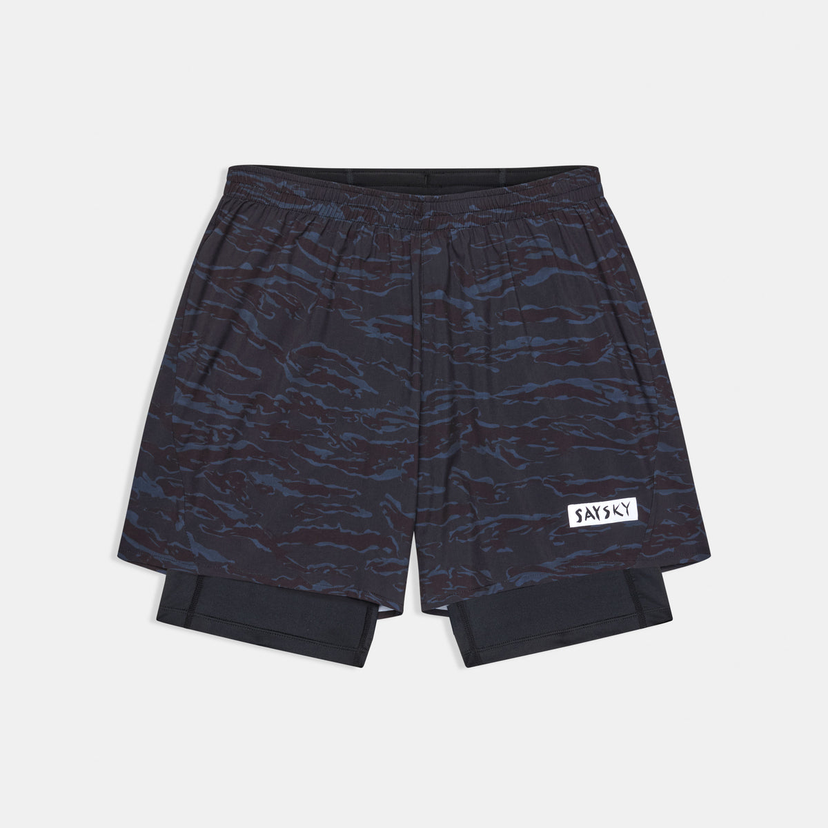 ランニングショーツ SM40019c1080 Tiger Pace 2-in-1 Shorts 5inch - Black Camo [メンズ]