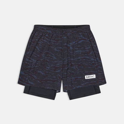 ランニングショーツ SM40019c1080 Tiger Pace 2-in-1 Shorts 5inch - Black Camo [メンズ]