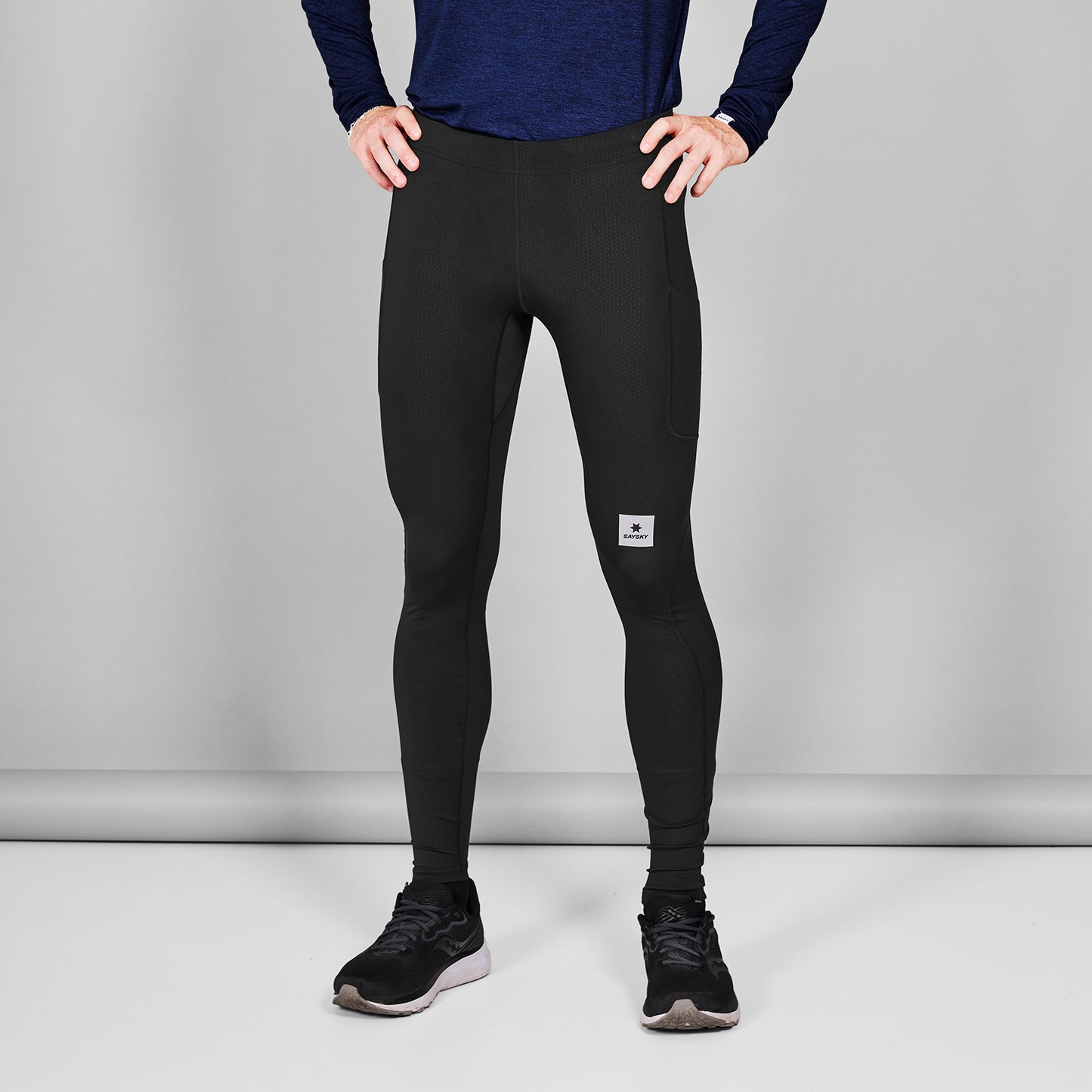 ランニングタイツ SM50004c901 Pace+ Long Tights - Black [メンズ]