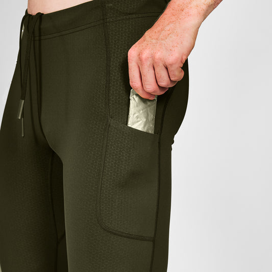 ランニングタイツ SM50005c301 Combat+ Long Tights - Green [メンズ]