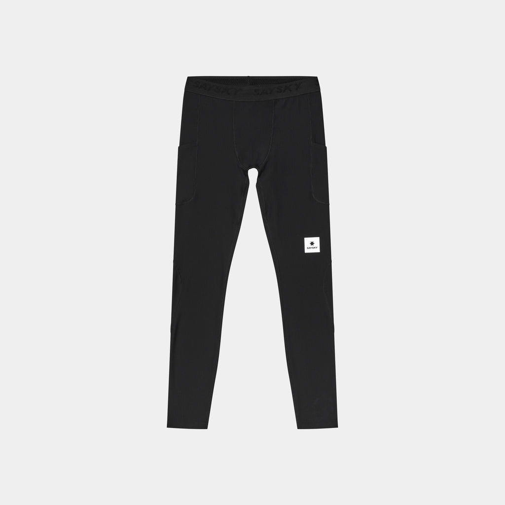 ランニングタイツ SM50007c901 Combat+ Rib Long Tights - Black [メンズ]