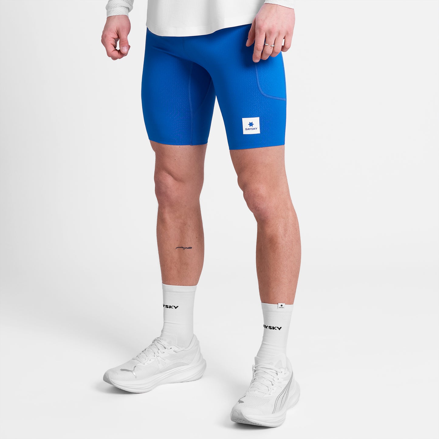 ランニングタイツ SM55001c226 Combat+ Short Tights 9inch - Blue [メンズ]