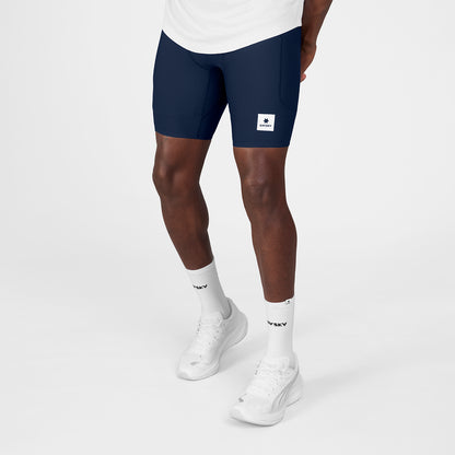ショートタイツ SM55002c201 Combat+ Rib Short Tights 8inch - Blue [メンズ]